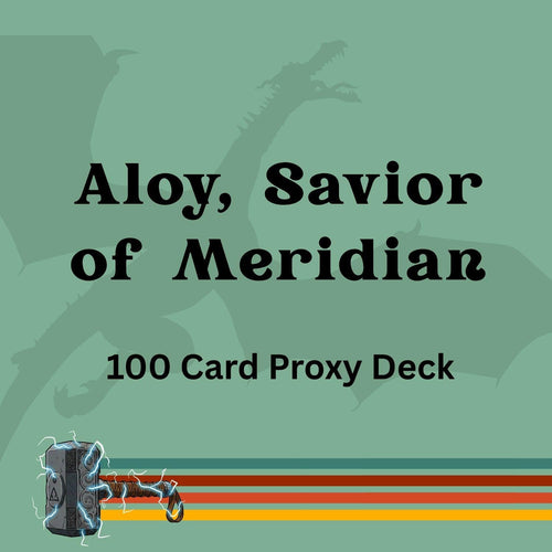 Aloy, Savior of Meridian 100 PROXY Card Commander Deck - Sleeved