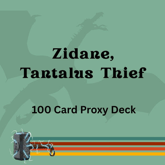 Zidane, Tantalus Thief 100 PROXY Card Commander Deck - Sleeved