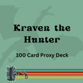 Kraven the Hunter 100 PROXY Card Commander Deck - Sleeved
