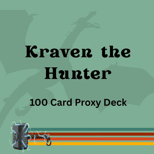 Kraven the Hunter 100 PROXY Card Commander Deck - Sleeved