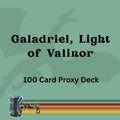 Galadriel, Light of Valinor 100 PROXY Card Commander Deck - Sleeved