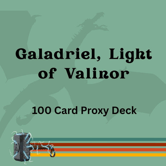 Galadriel, Light of Valinor 100 PROXY Card Commander Deck - Sleeved
