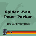 Spider-Man, Peter Parker 100 PROXY Card Commander Deck - Sleeved