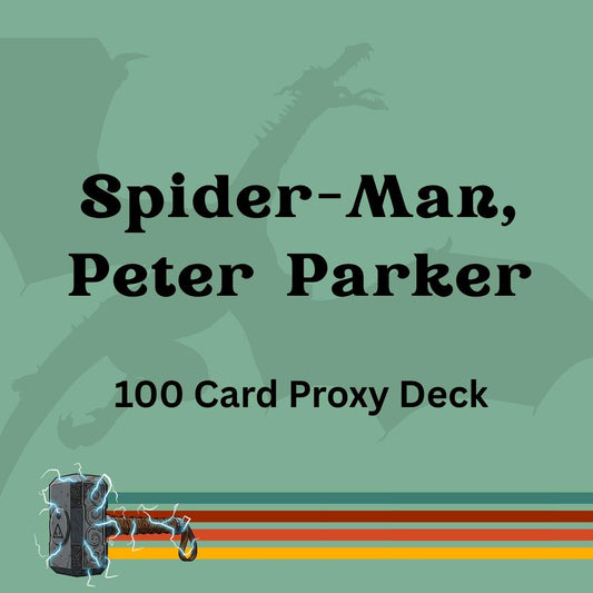Spider-Man, Peter Parker 100 PROXY Card Commander Deck - Sleeved
