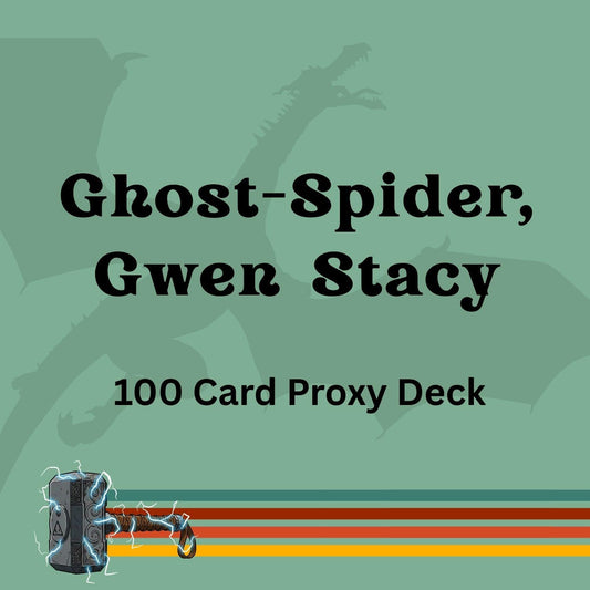 Ghost-Spider, Gwen Stacy 100 PROXY Card Commander Deck - Sleeved