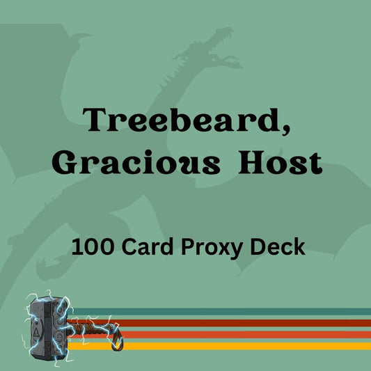 Treebeard, Gracious Host 100 PROXY Card Commander Deck - Sleeved