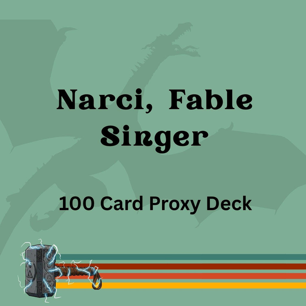 Narci, Fable Singer 100 PROXY Card Commander Deck - Sleeved