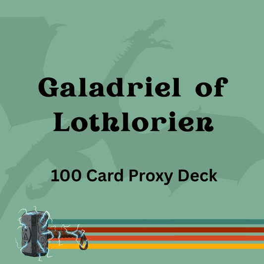 Galadriel of Lothlorien 100 PROXY Card Commander Deck - Sleeved