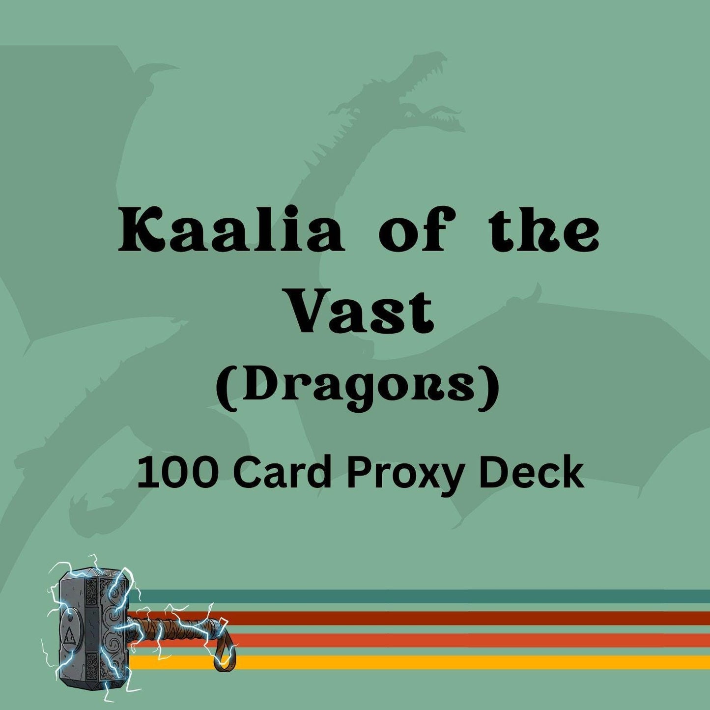 Kaalia of the Vast Dragons 100 PROXY Card Commander Deck - Sleeved