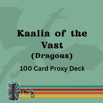 Kaalia of the Vast Dragons 100 PROXY Card Commander Deck - Sleeved