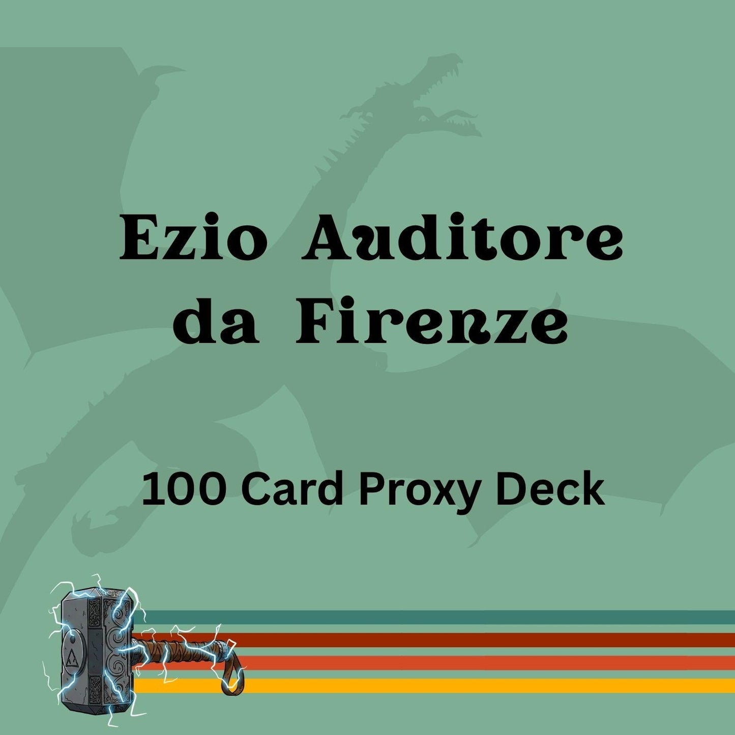 Ezio Auditore da Firenze 100 PROXY Card Commander Deck - Sleeved