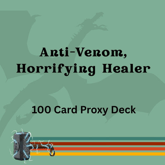 Anti-Venom, Horrifying Healer 100 PROXY Card Commander Deck - Sleeved