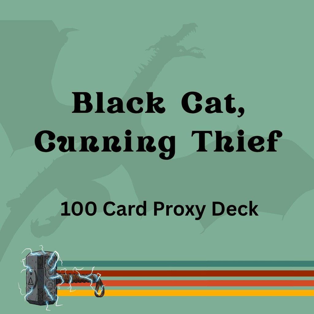 Black Cat, Cunning Thief 100 PROXY Card Commander Deck - Sleeved