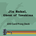 Jin Sakai, Ghost of Tsushima 100 PROXY Card Commander Deck - Sleeved