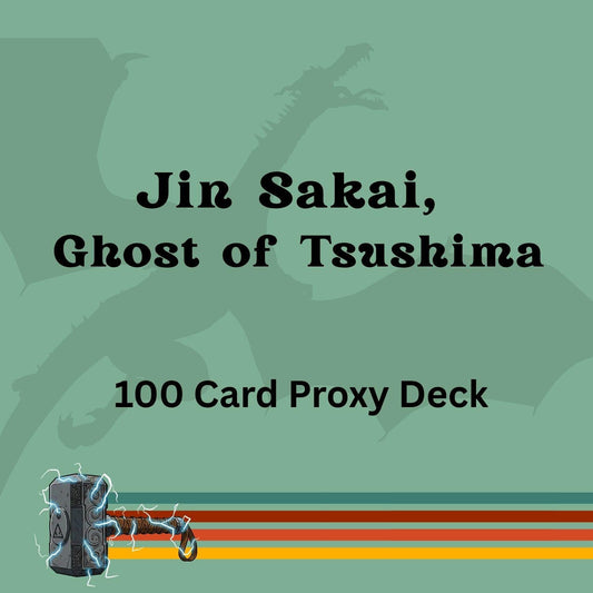 Jin Sakai, Ghost of Tsushima 100 PROXY Card Commander Deck - Sleeved