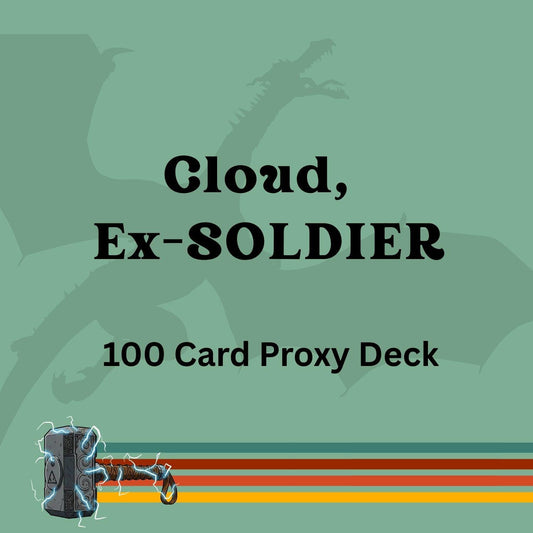 Cloud, Ex-SOLDIER 100 PROXY Card Commander Deck - Sleeved