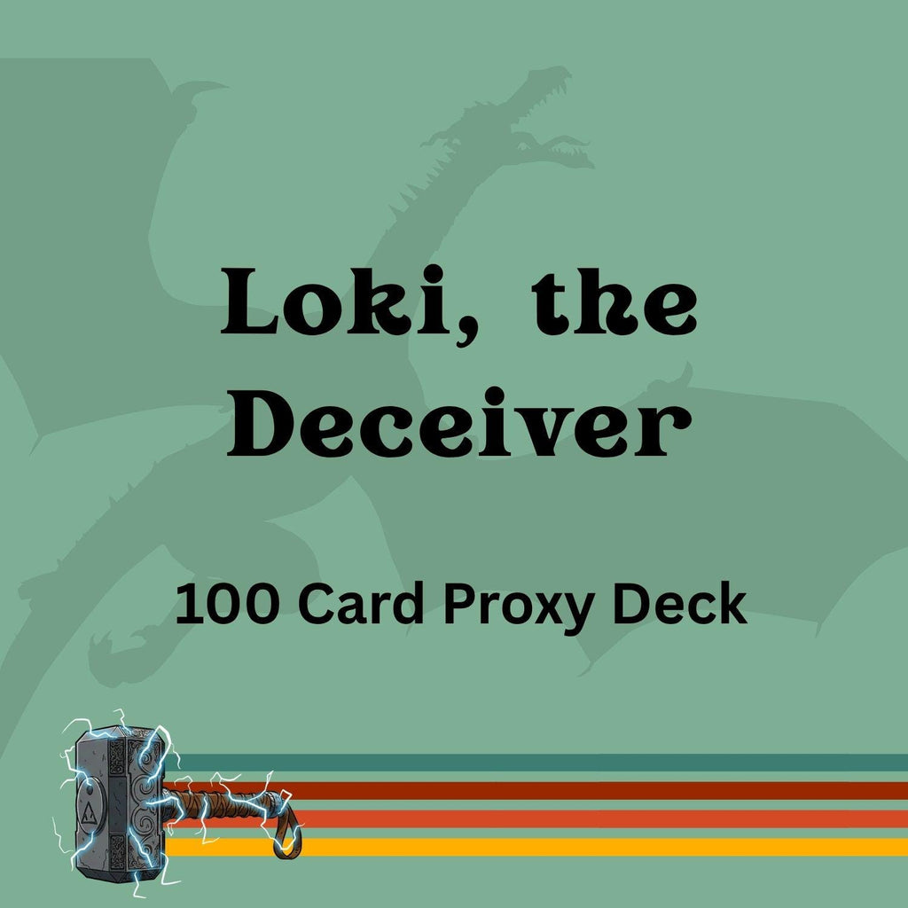 Loki, the Deceiver 100 PROXY Card Commander Deck - Sleeved