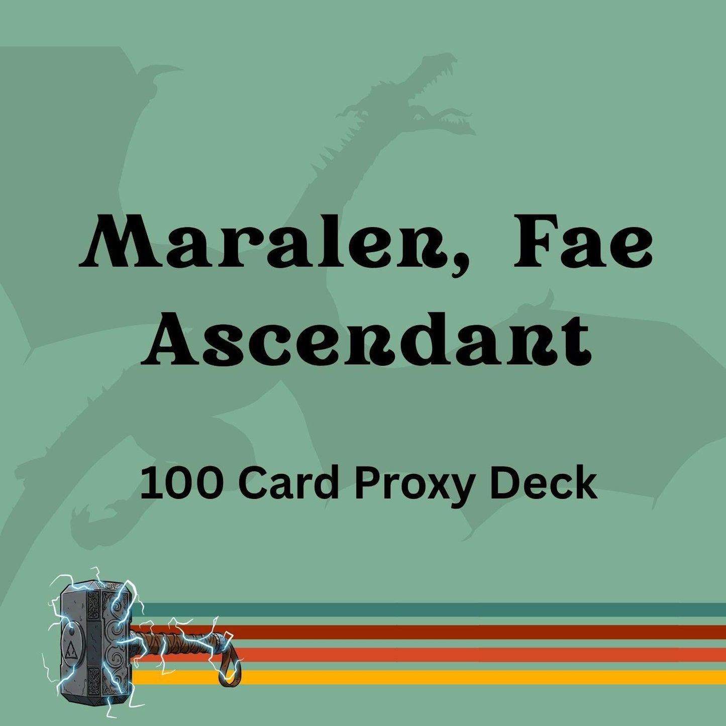 Maralen, Fae Ascendant 100 PROXY Card Commander Deck - Sleeved