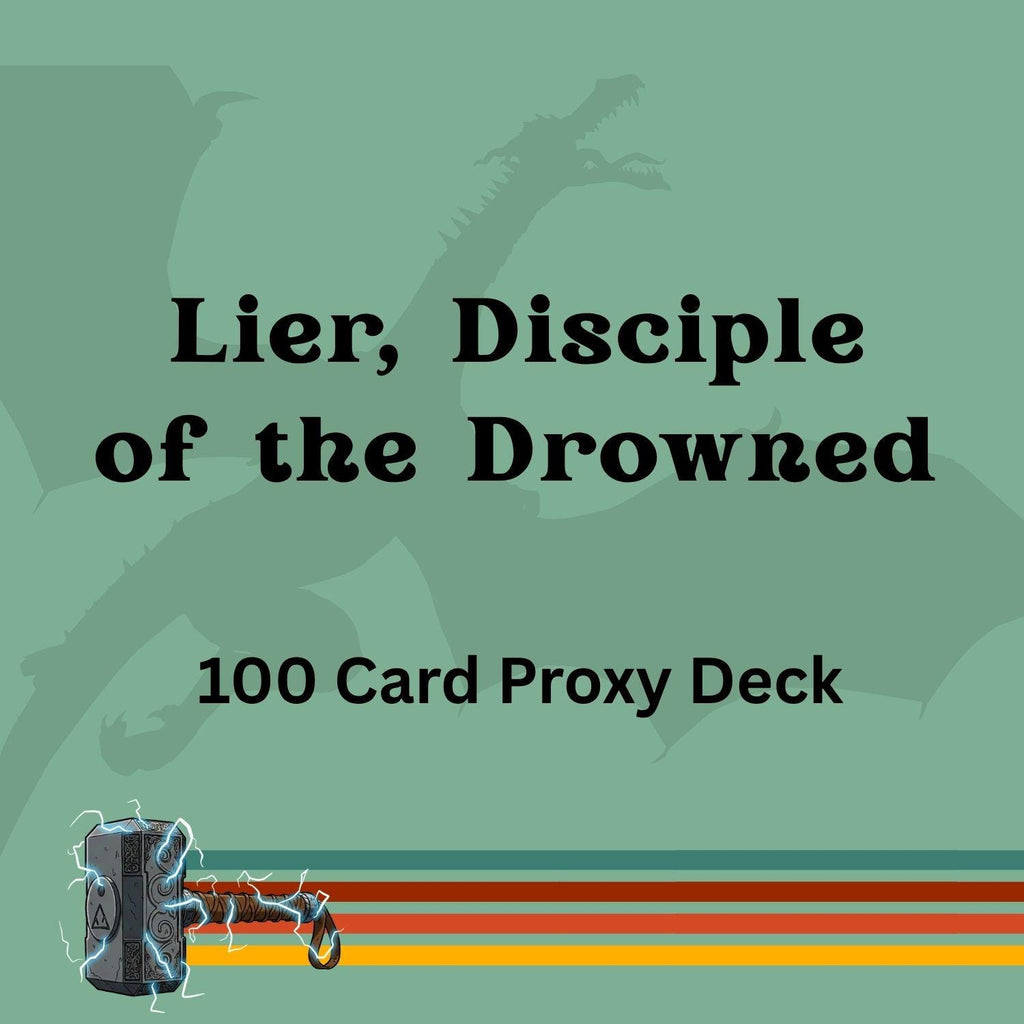 Lier, Disciple of the Drowned 100 PROXY Card Commander Deck - Sleeved