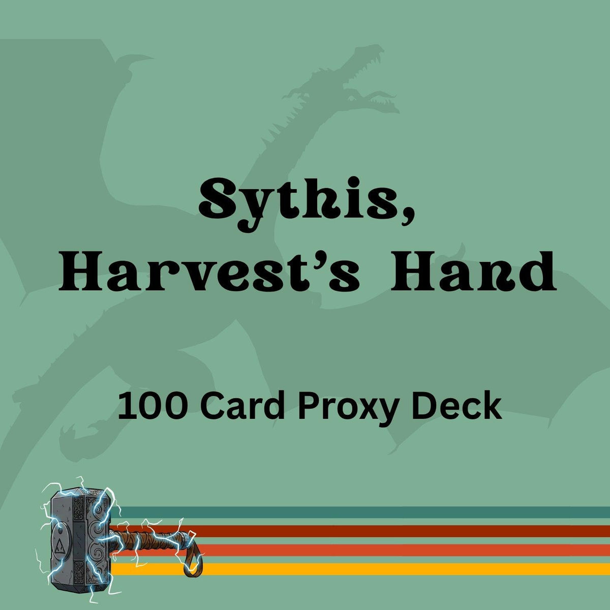 Sythis, Harvest's Hand 100 PROXY Card Commander Deck - Sleeved