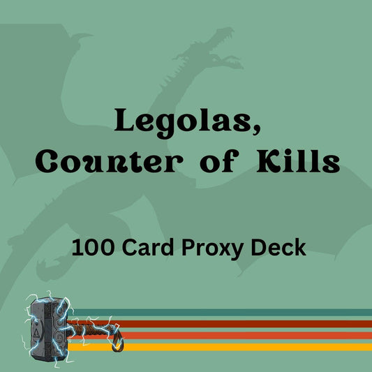 Legolas, Counter of Kills 100 PROXY Card Commander Deck - Sleeved