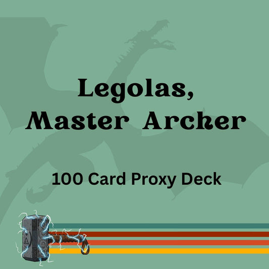 Legolas, Master Archer 100 PROXY Card Commander Deck - Sleeved