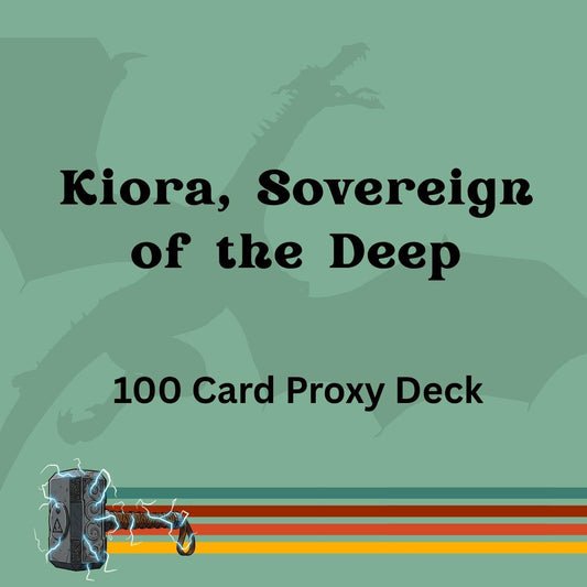 Kiora, Sovereign of the Deep 100 PROXY Card Commander Deck - Sleeved