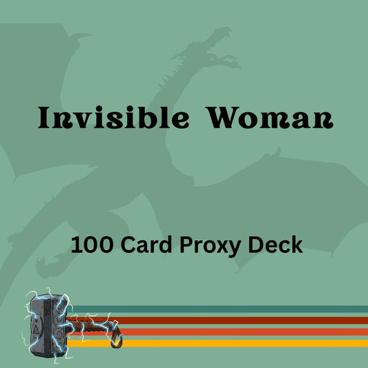 Invisible Woman 100 PROXY Card Commander Deck - Sleeved