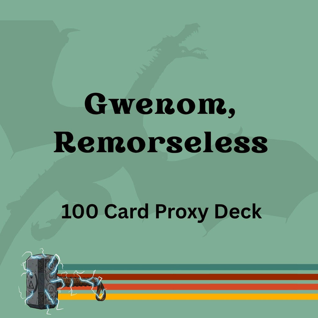 Gwenom, Remorseless 100 PROXY Card Commander Deck - Sleeved