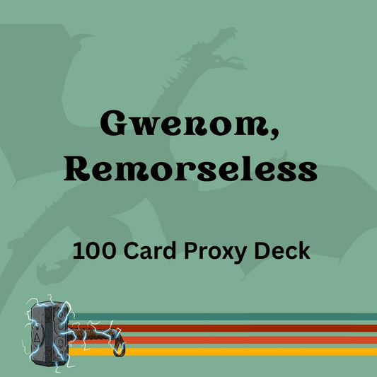 Gwenom, Remorseless 100 PROXY Card Commander Deck - Sleeved