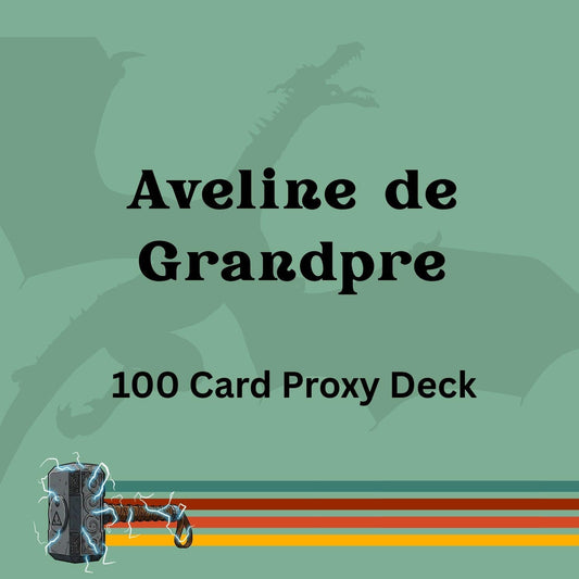 Aveline de Grandpre 100 PROXY Card Commander Deck - Sleeved