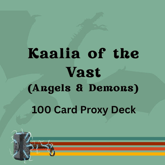 Kaalia of the Vast Angels & Demons 100 PROXY Card Commander Deck - Sleeved