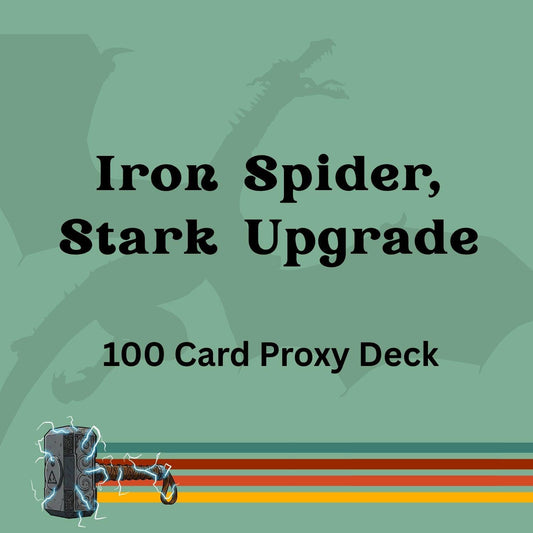 Iron Spider, Stark Upgrade 100 PROXY Card Commander Deck - Sleeved